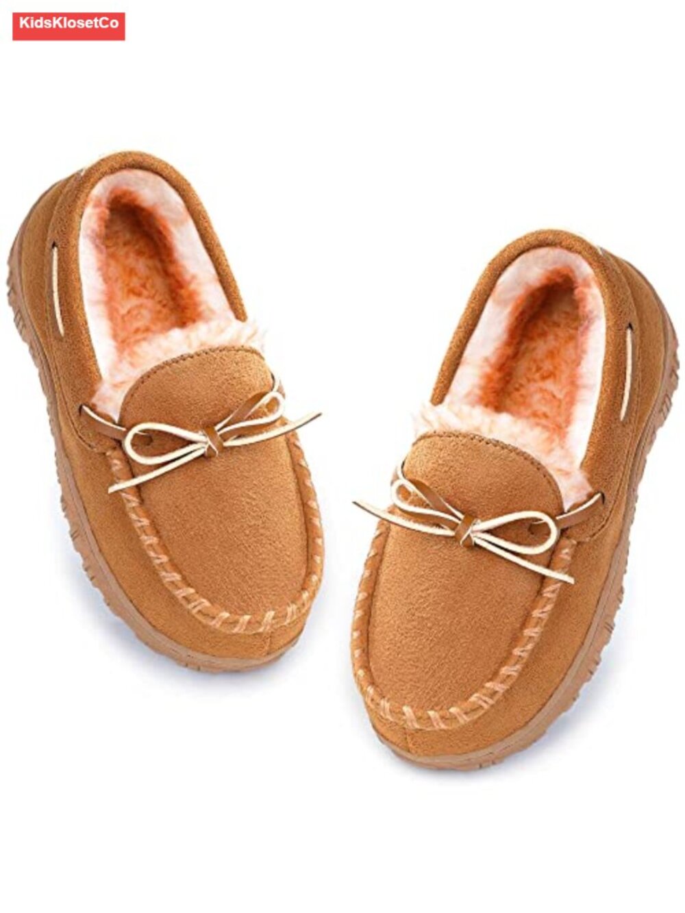 Boys Mocc Plush Fleece Lining Memory Foam Nonslip